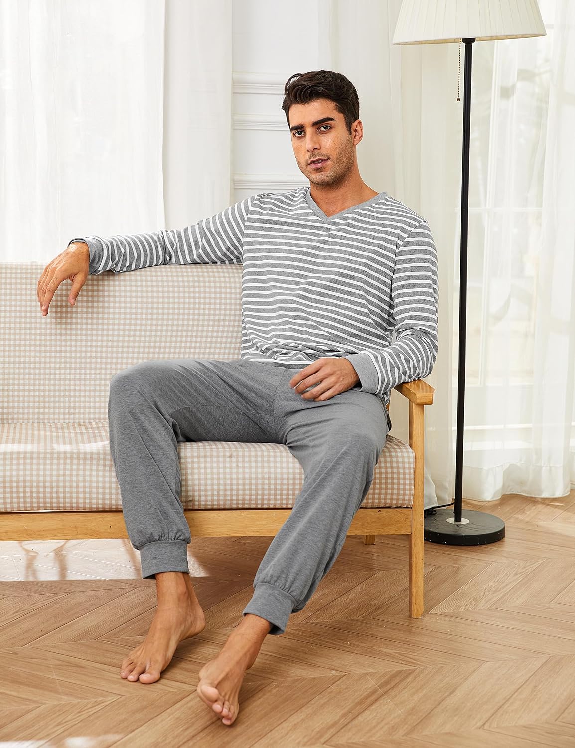 Thumbnail 3 de Bresdk Pyjama Homme Coton hiver
