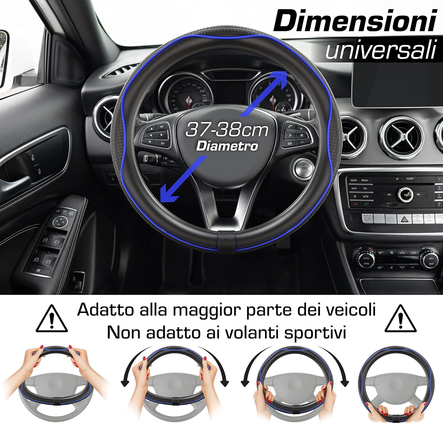 Thumbnail 2 de Upgrade4cars Coprivolante Universale 37‑38 cm