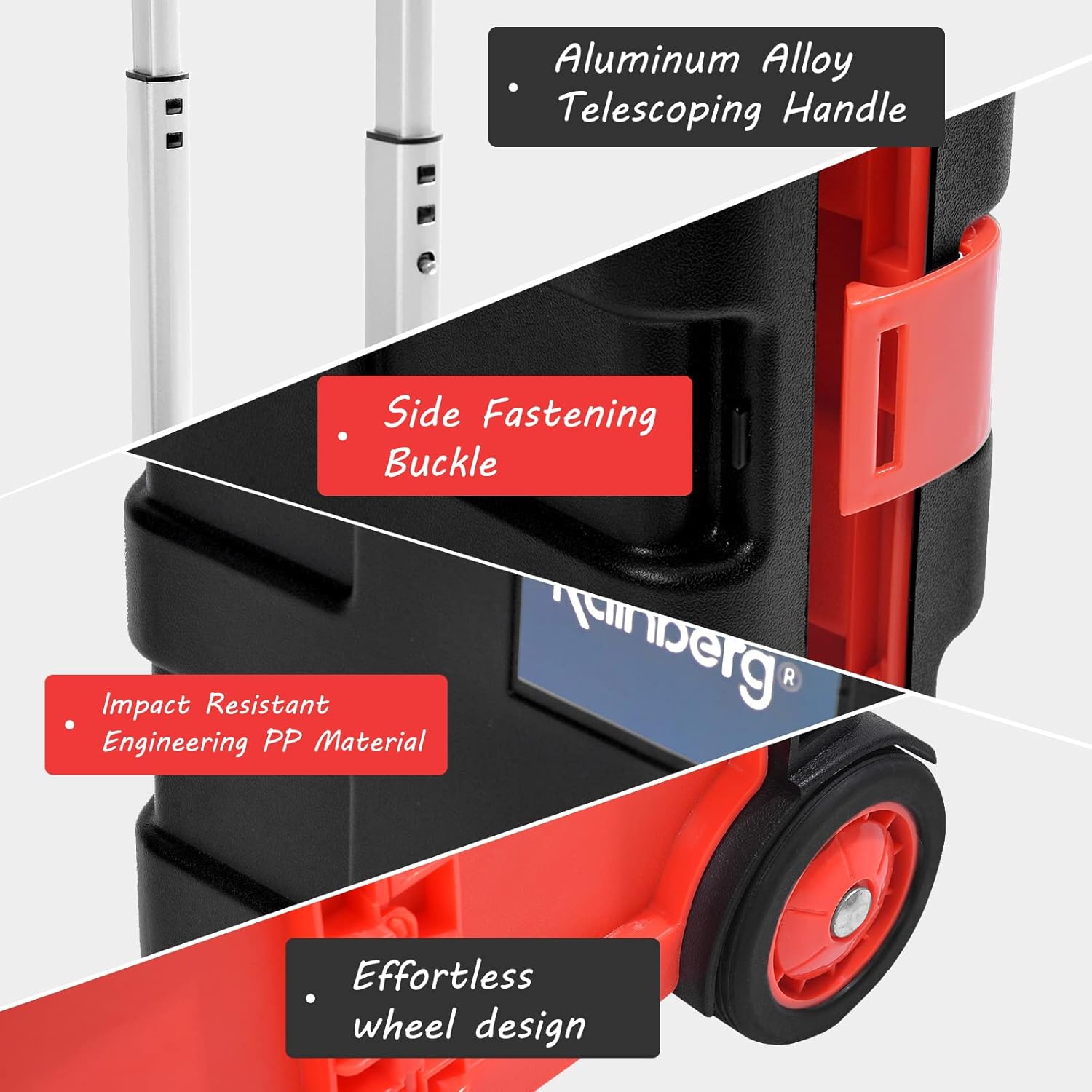 Thumbnail 3 de Rainberg Heavy Duty Folding Trolley Box Cart – Large, 35kg Capacity