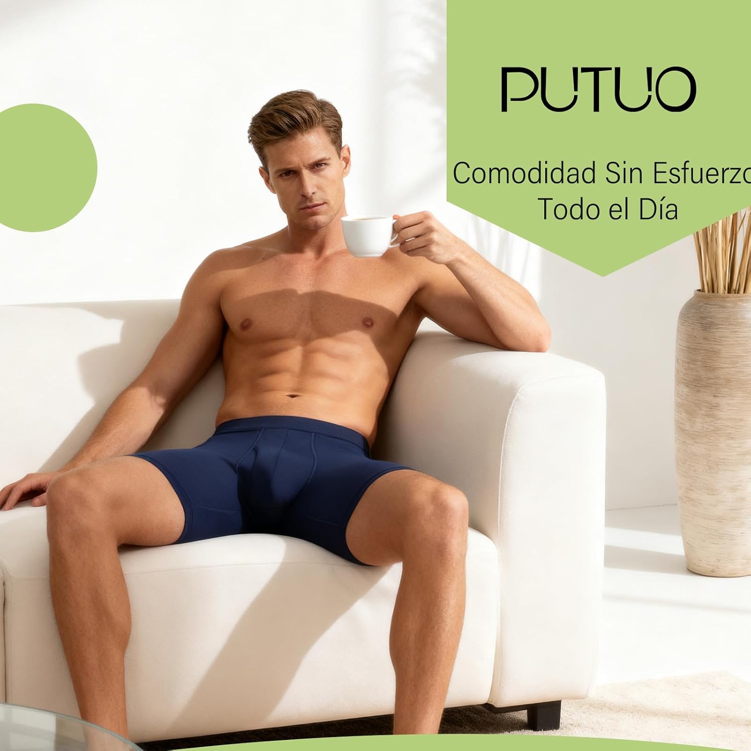 Thumbnail 6 de PUTUO Calzoncillos Largos bambú hombre