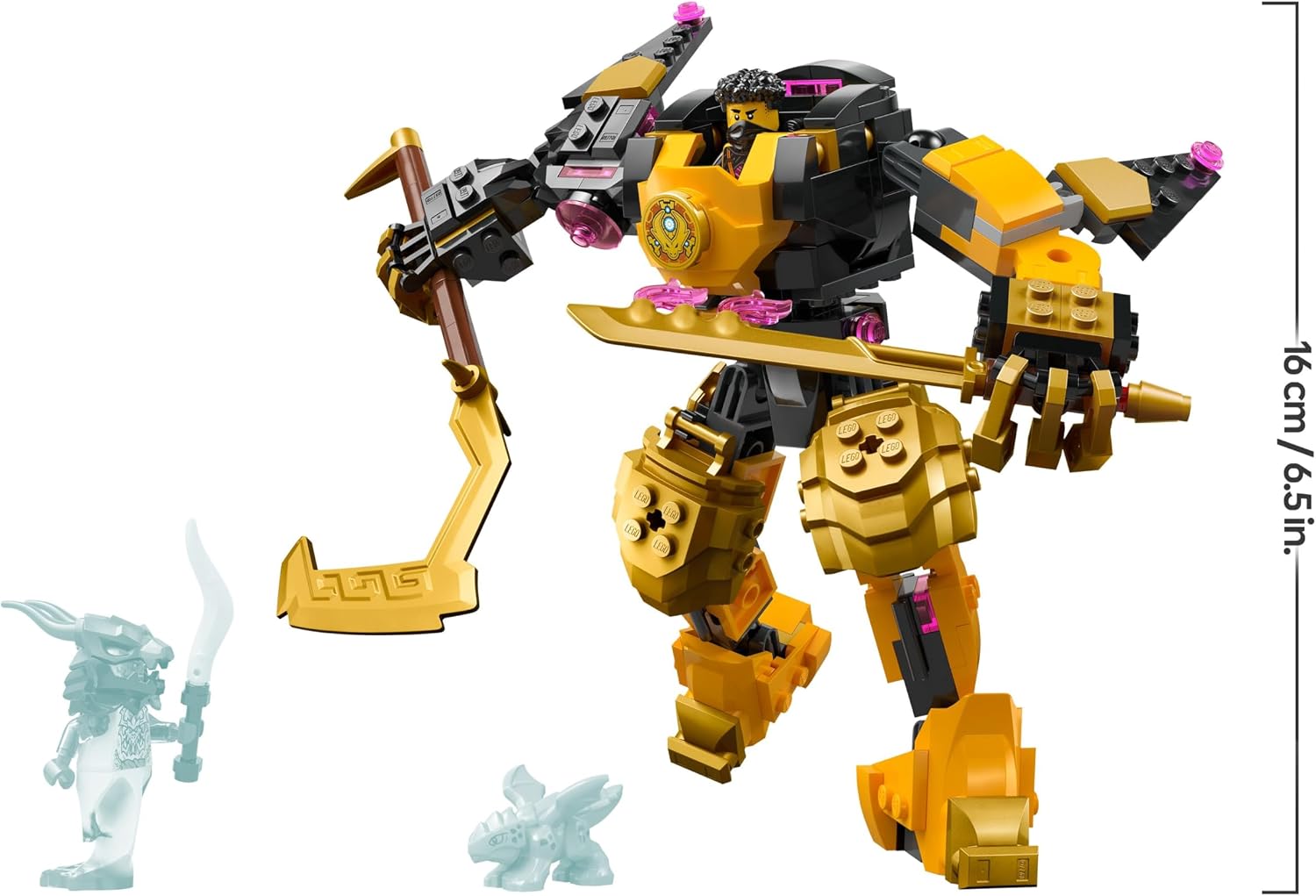 Thumbnail 6 de LEGO NINJAGO 71839 Arins Spinjitzumech – bewegliche Mech-Figur mit 2 Minifiguren und Baby Ryu