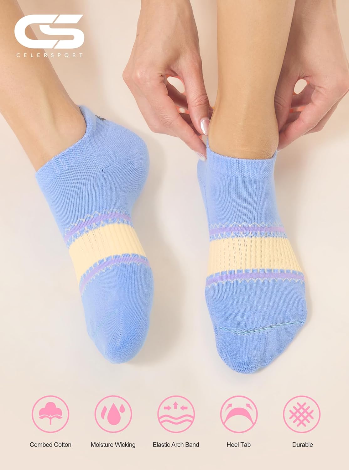Thumbnail 3 de CS CELERSPORT Ankle Running Socks 6 pairs