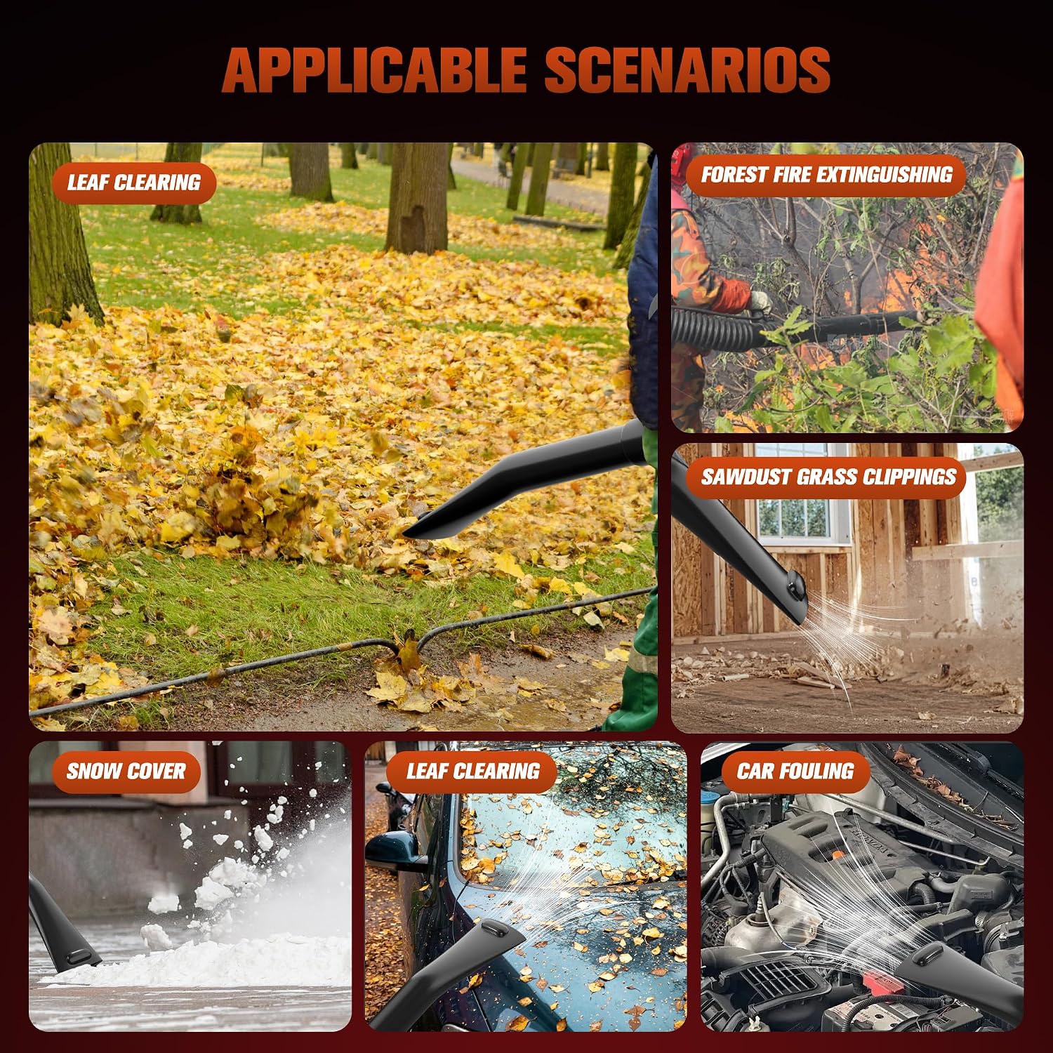 Thumbnail 6 de TDH Backpack Leaf Blower 63CC