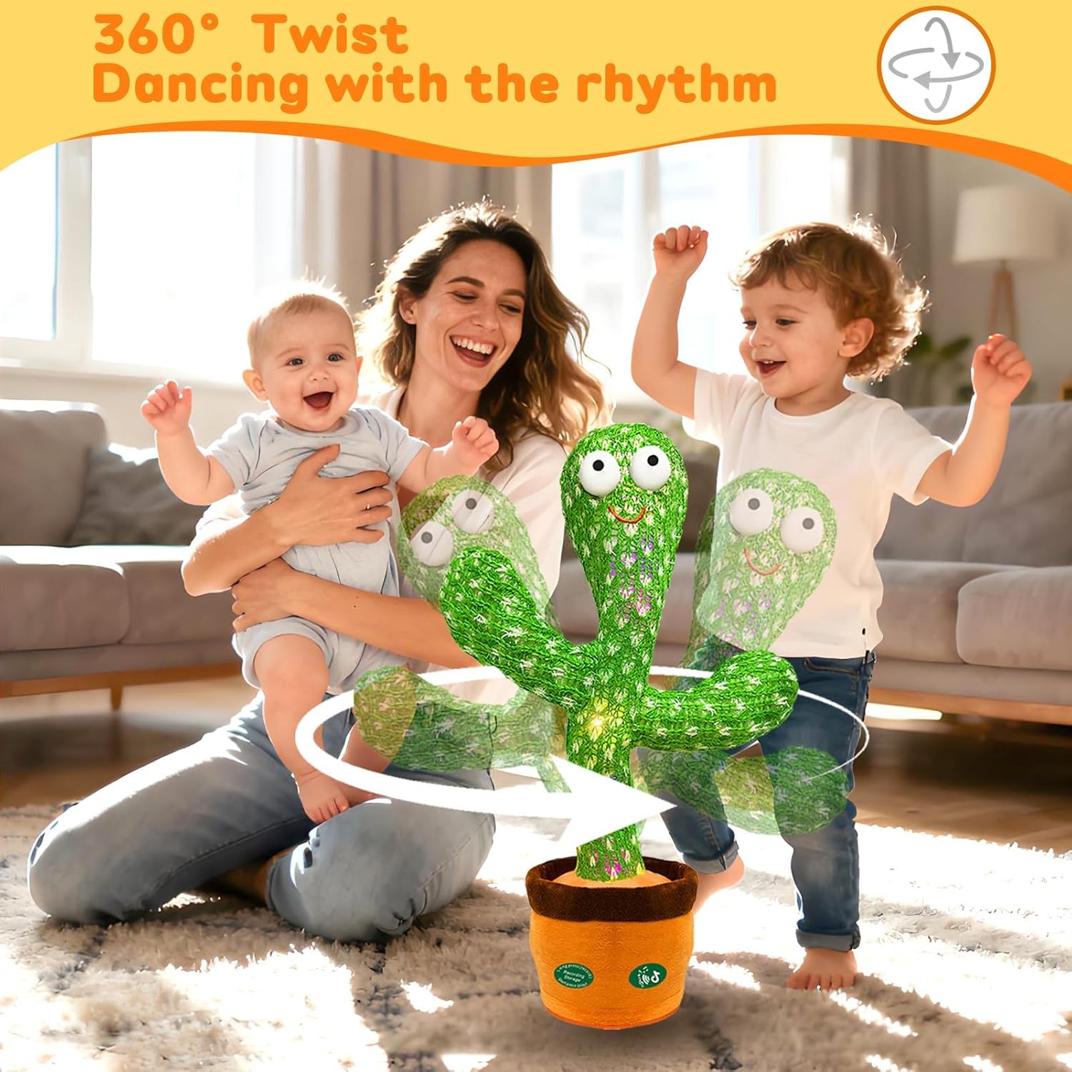 Thumbnail 3 de Interactive Dancing Talking Cactus 6-18 months