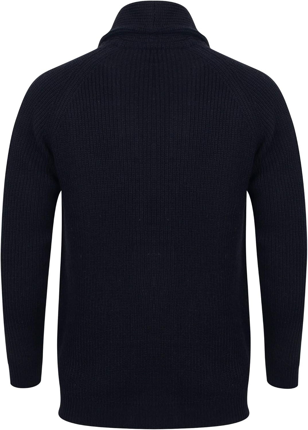 Detalle de Tokyo Laundry Men’s Knitted Shawl Neck Cardigan – ribbed knit warmth with 5-button front