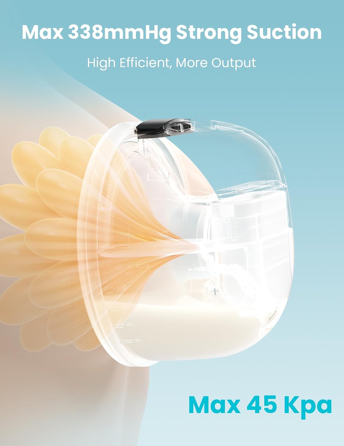Thumbnail 1 de Paruu P10 Electric Breast Pump Hands Free (2 Pack) – 338 mmHg Strong Suction, 4 Modes & 9 Levels, Wearable & Portable