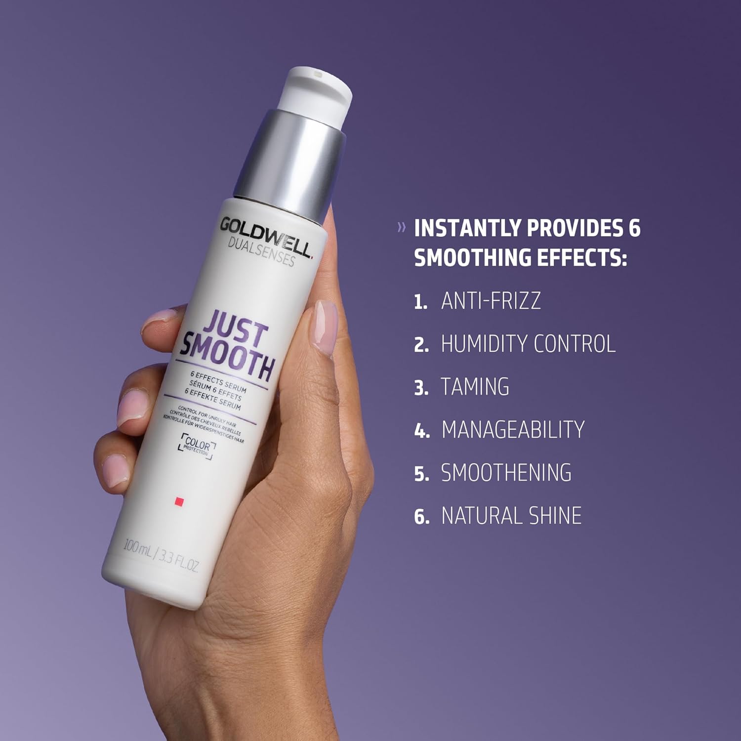 Thumbnail 3 de Goldwell Dualsenses Just Smooth 6 Effects Serum for Unruly & Frizzy Hair