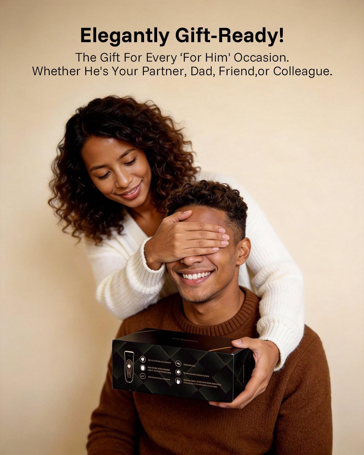 Thumbnail 1 de MANSPOT Manscape grooming trimmer for men (gold) — hair trimmer & shaver for groin, pubic, and more