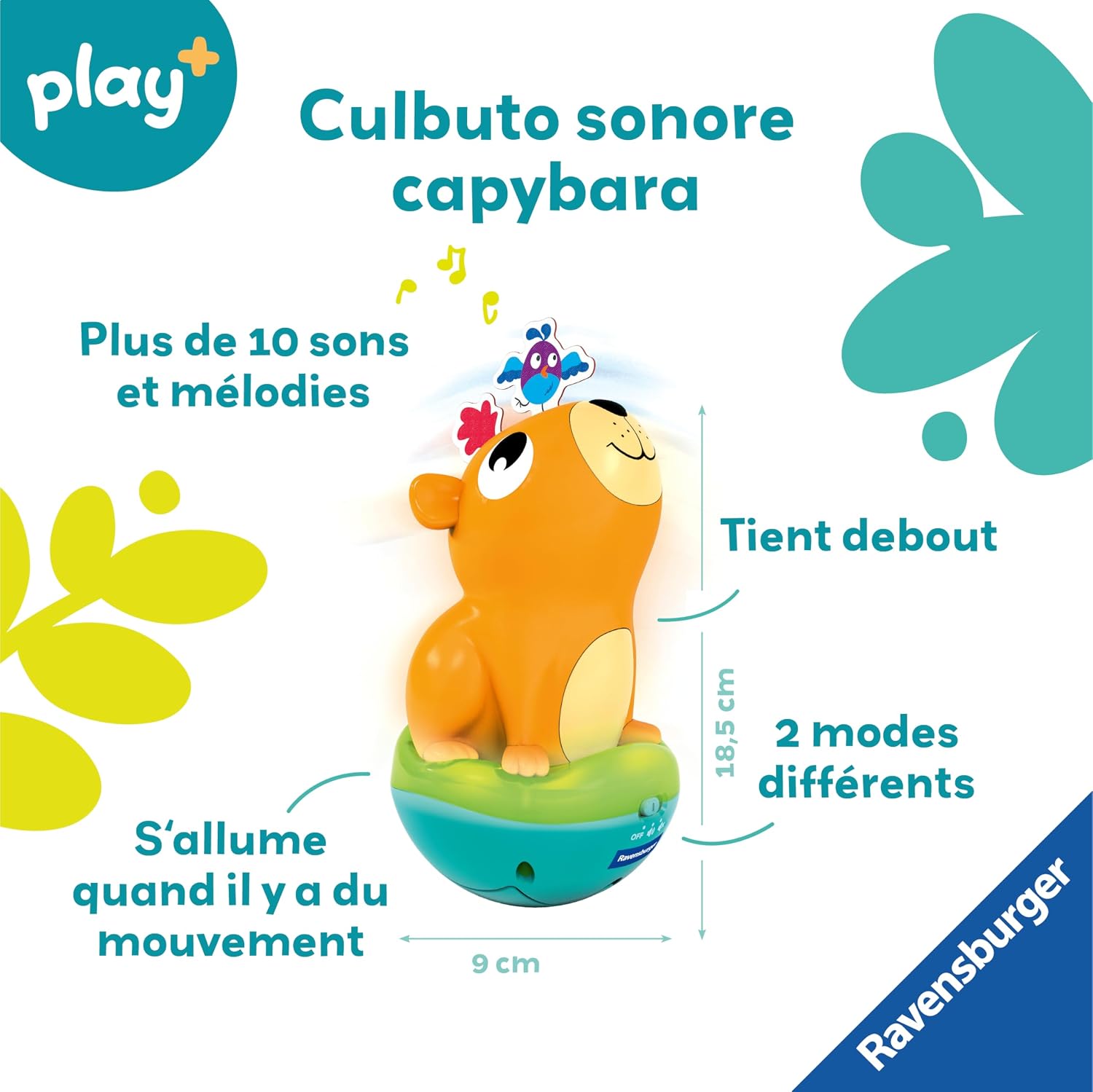 Thumbnail 3 de Ravensburger Play+ Culbuto Sonore Lumineux Capybara – Jouet bébé 6 mois