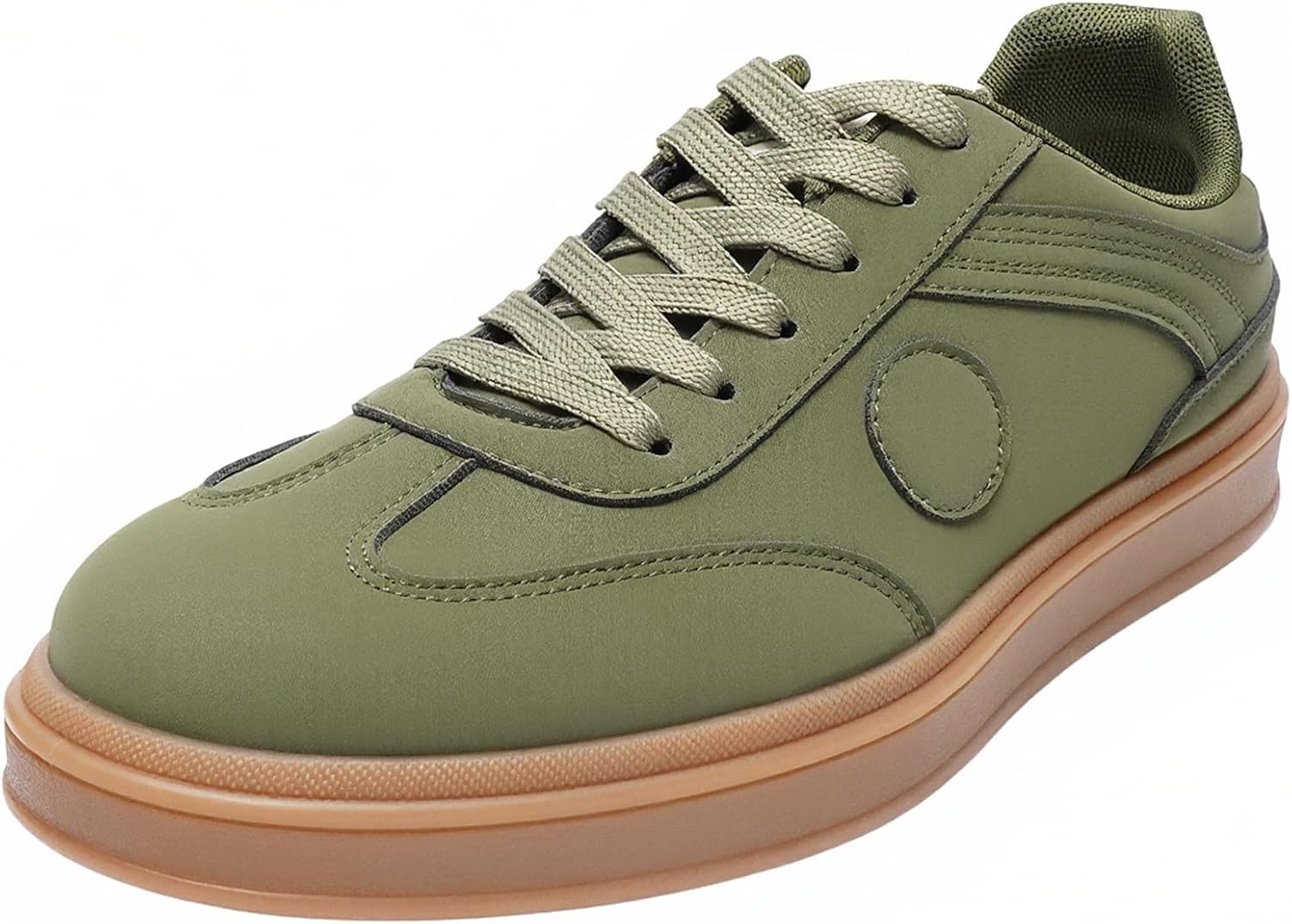 Detalle de JOMIX lage herensneakers met retrodesign, PU-bovenwerk en PVC-zool van 2,5 cm