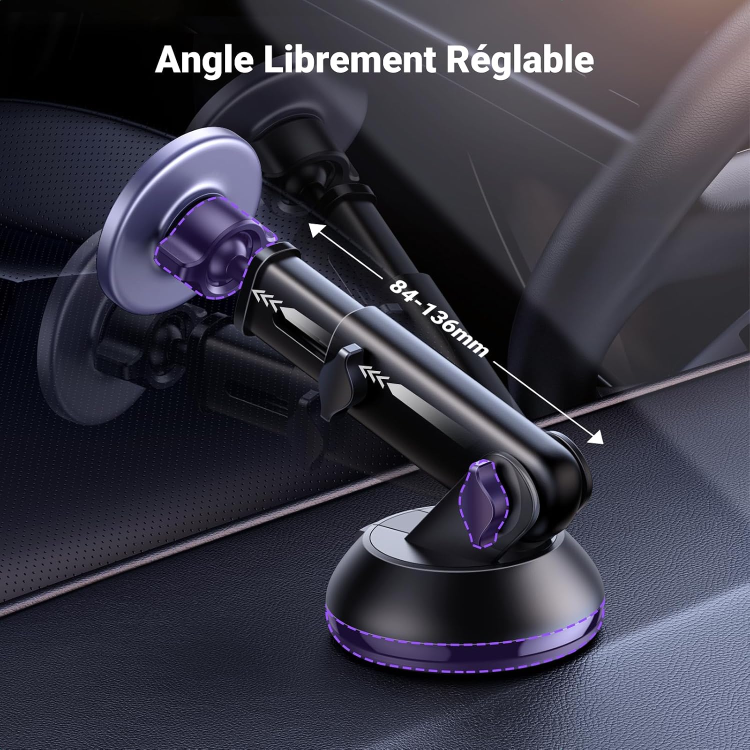 Thumbnail 5 de UGREEN Support magnétique voiture 2 en 1 pour iPhone et Galaxy