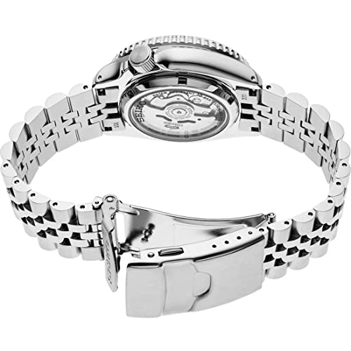 Detalle de SEIKO SSK001 Automatic Watch for Men – 5 Sports with Black Dial, GMT Bezel and 100m Water Resistance