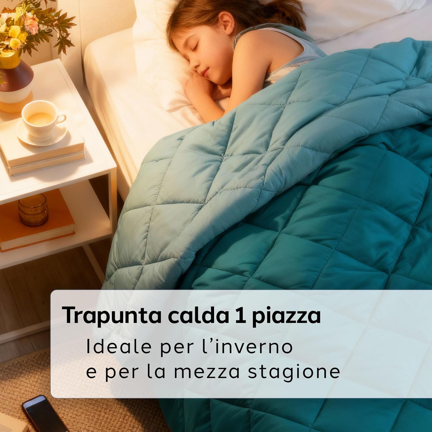 Thumbnail 1 de Caleffi Trapunta Letto Singolo - Coperta Morbida in Cotone 170x265 cm, Made in Italy