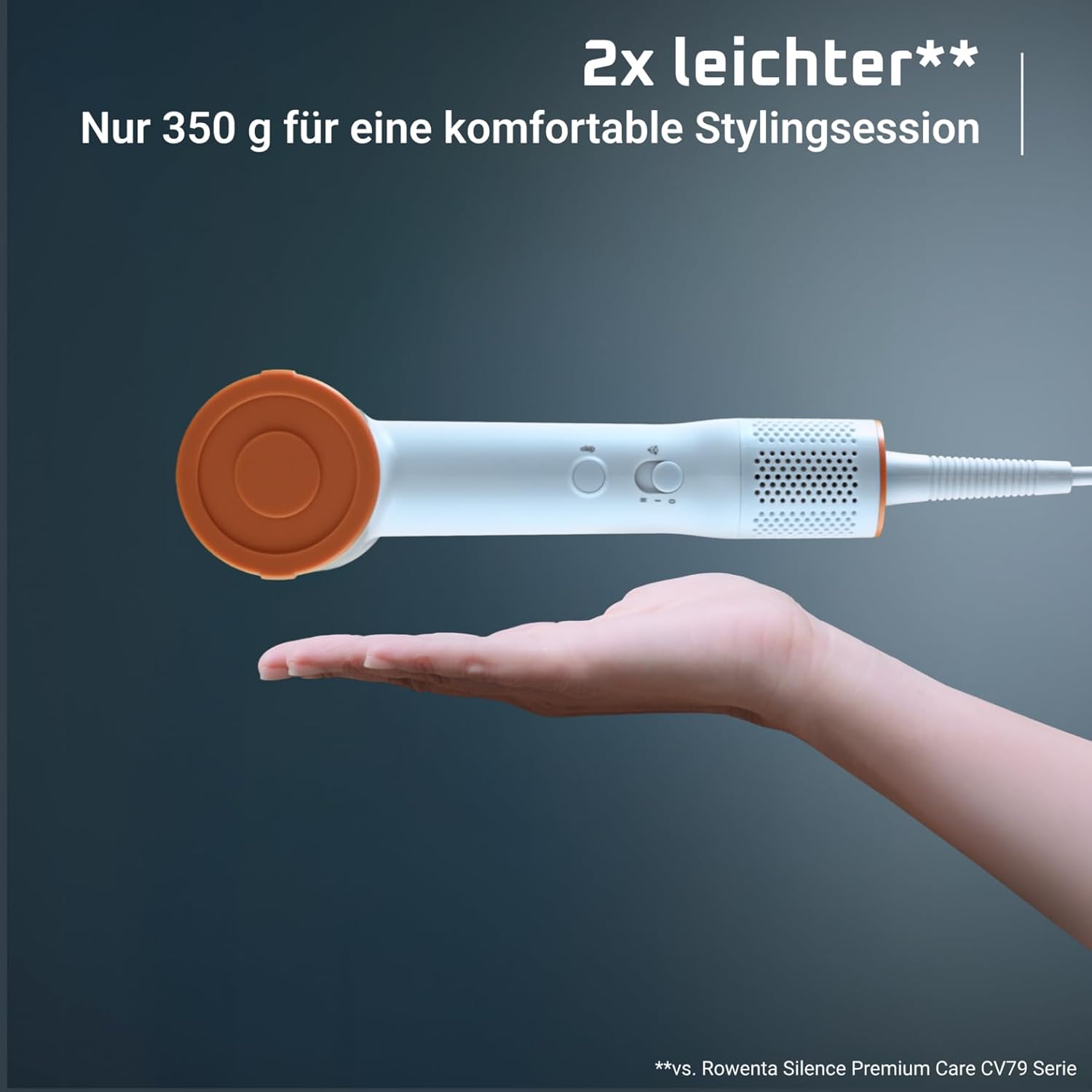 Detalle de Rowenta Blumia Haartrockner HY5N10E0 – kompakt, leistungsstark mit Hochgeschwindigkeitsmotor