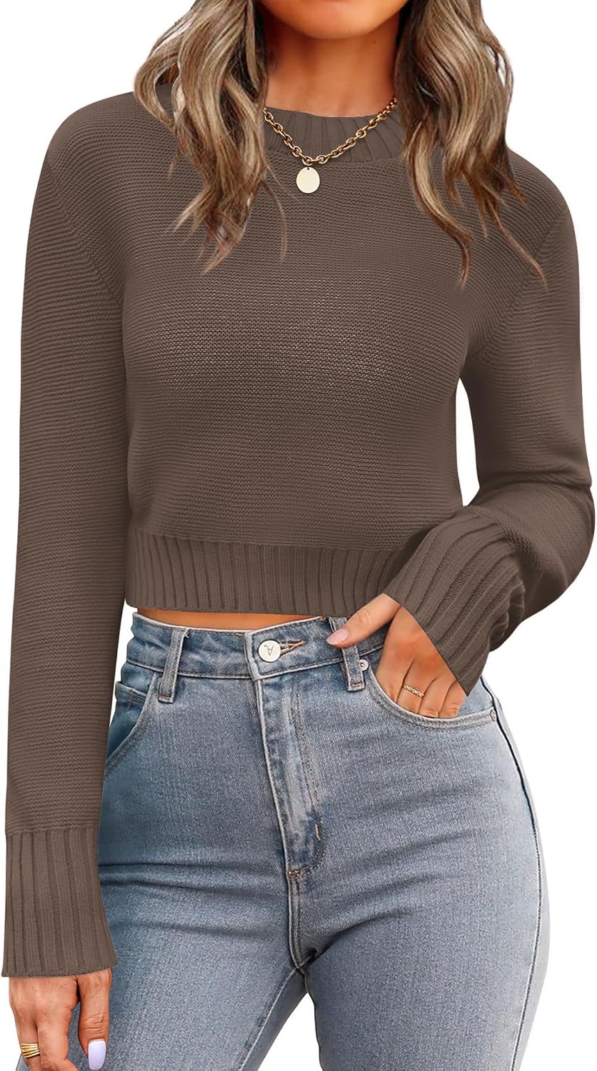 Thumbnail 6 de Zeagoo 2026 Cropped Ribbed Knit Sweater