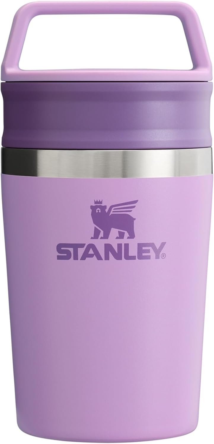 STANLEY 1913 Cafe Kaffeebecher To Go 0.23L – Lilac: robust, spülmaschinenfest und mit Tragegriff