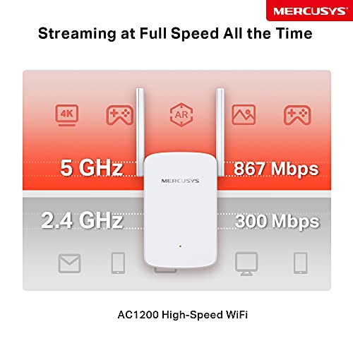 Detalle 2 de Mercusys ME30: Repetidor WiFi 5 AC1200 con antenas externas para ampliar cobertura