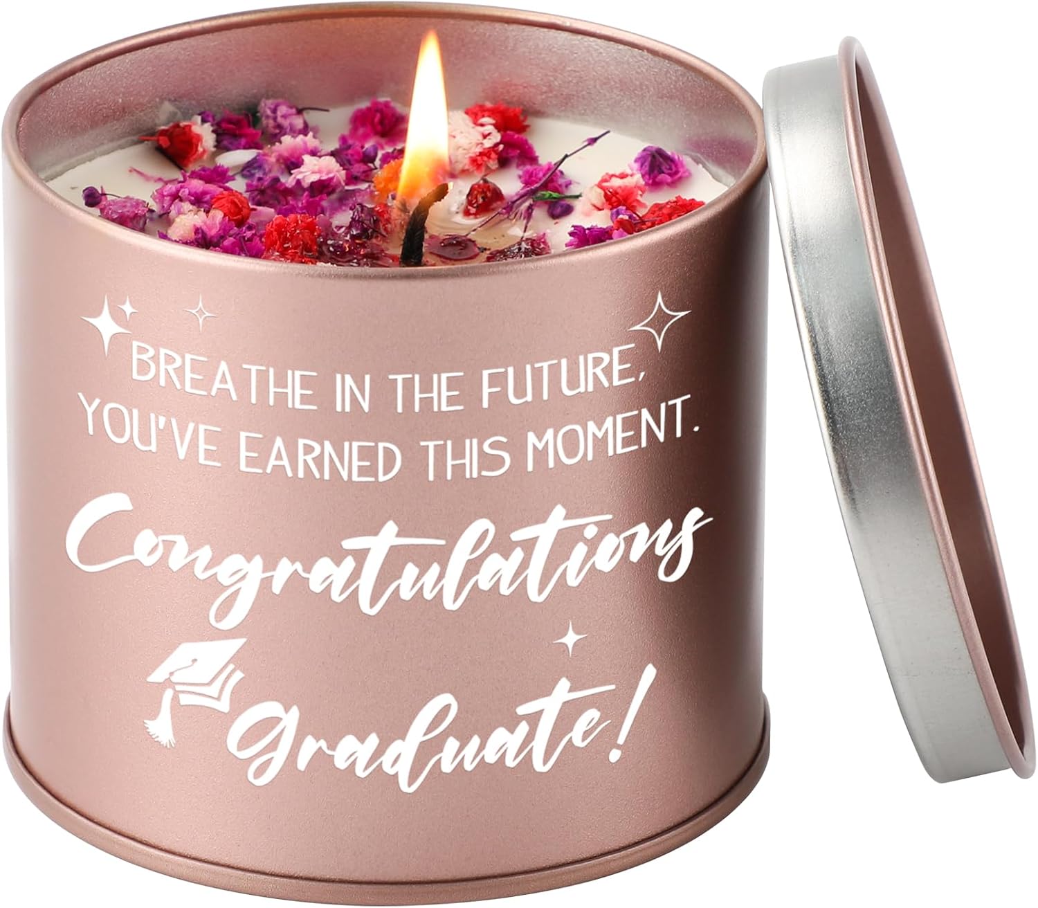 Detalle de PRSTENLY Graduation Gifts for Her 2026: Happy Graduation Scented Candle (9oz)
