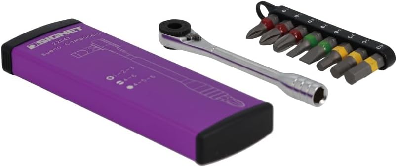 Detalle 2 de SIGNET ミニラチェセット 52ギア・7°送り角、8本ビット付き 全長93mm