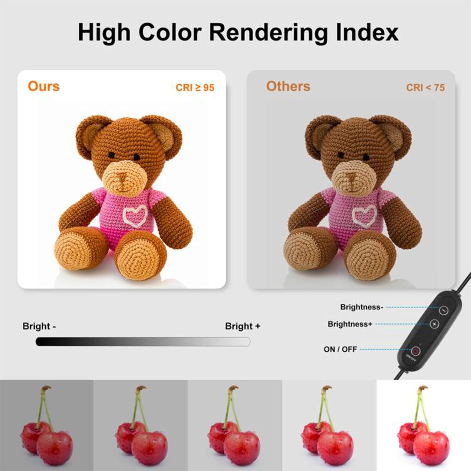 Thumbnail 5 de PULUZ 60x60cm Photo Studio Light Box with 120 LEDs, 6 Backdrops and UK Plug