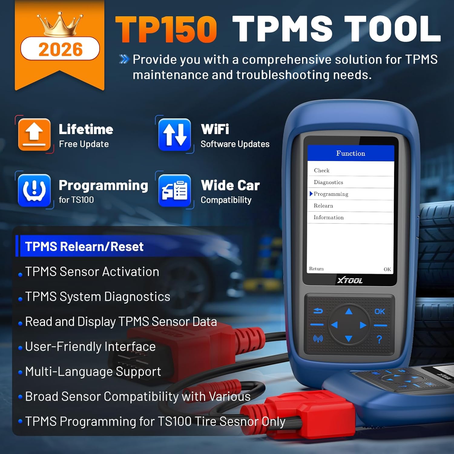 Detalle 2 de XTOOL TP150 TPMS programming tool