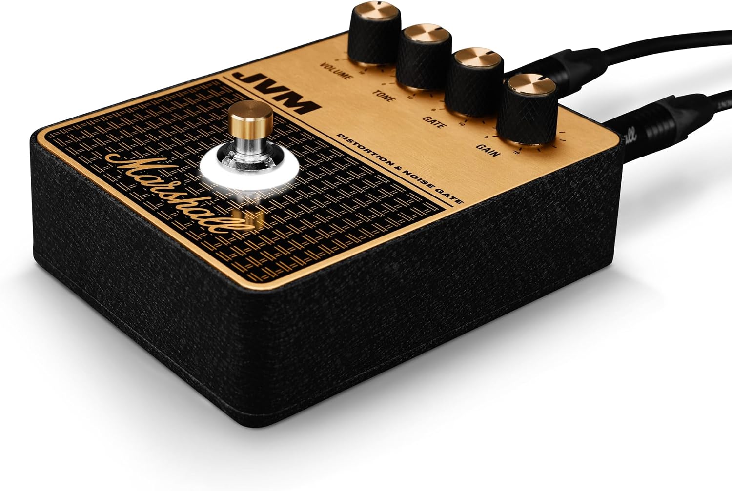 Detalle de Marshall JVM 1008157 Overdrive Distortion Pedal, Black and Gold, 9V