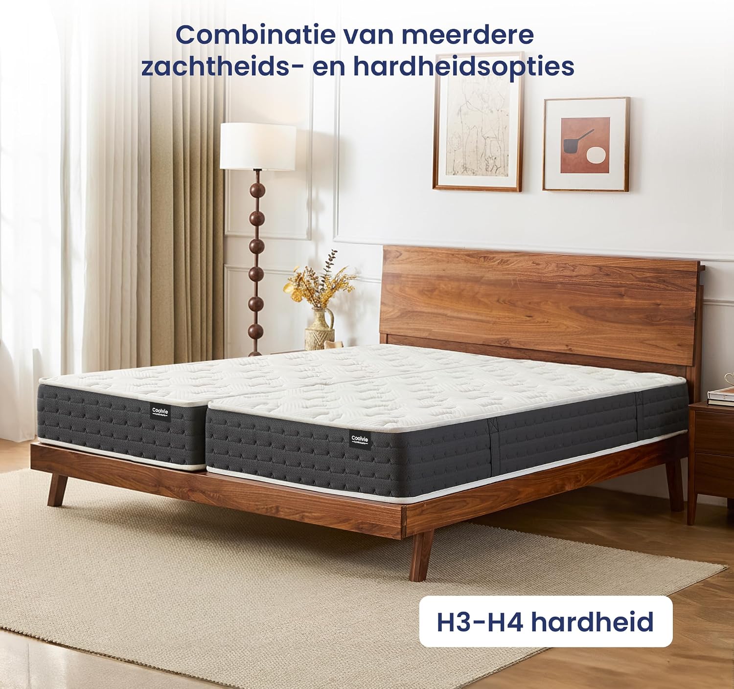 Detalle 2 de Coolvie COL-20XXD120-200 pocketveringmatras 120 x 200 cm, 20 cm, 7 zones