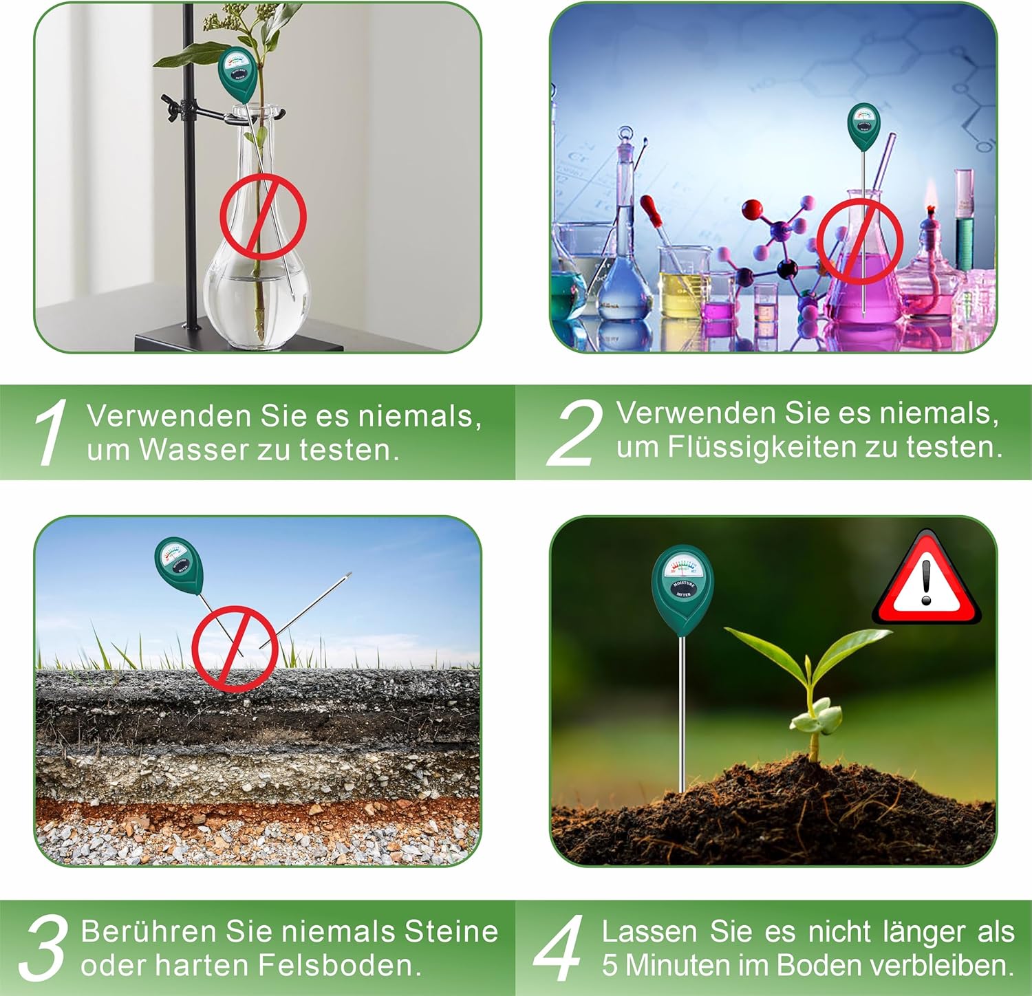 Thumbnail 4 de Boden-Feuchtigkeitsmesser Lange Sonde 14 cm