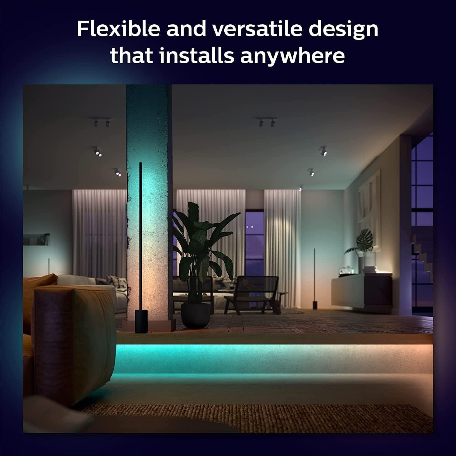 Thumbnail 2 de Philips Hue Gradient Light Strip 2m: Sync with Entertainment and Smart Home Control