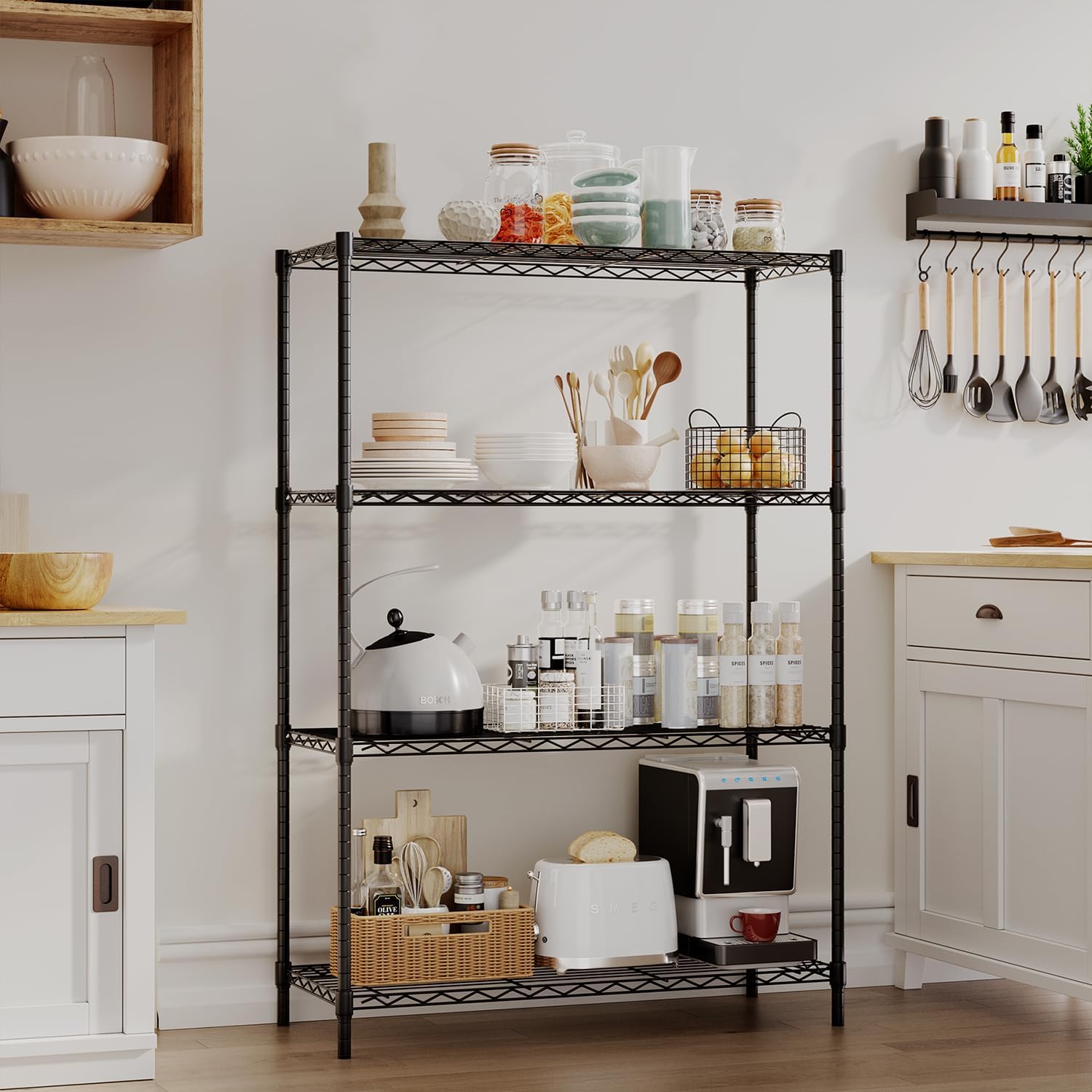 Thumbnail 6 de BestOffice 4-Tier Wire Shelving 36x14x54