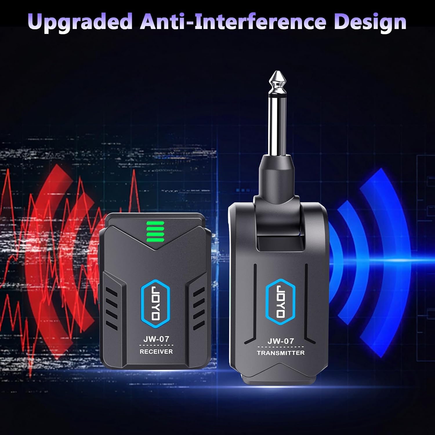 Detalle de JOYO JW-07 Wireless In-Ear Monitor System, 2.4 GHz Mono, Rechargeable