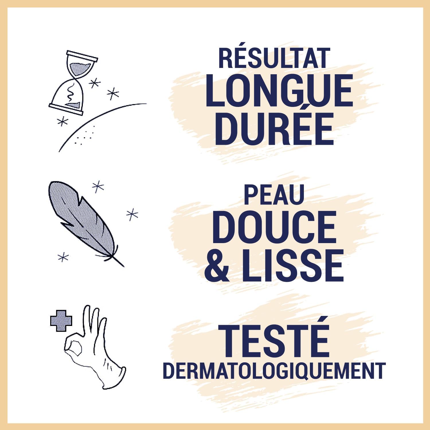 Detalle de Nair Roll-On Cire au Sucre au Lait & Miel – lot de 2 flacons de 100 ml + 2 x 10 bandes réutilisables