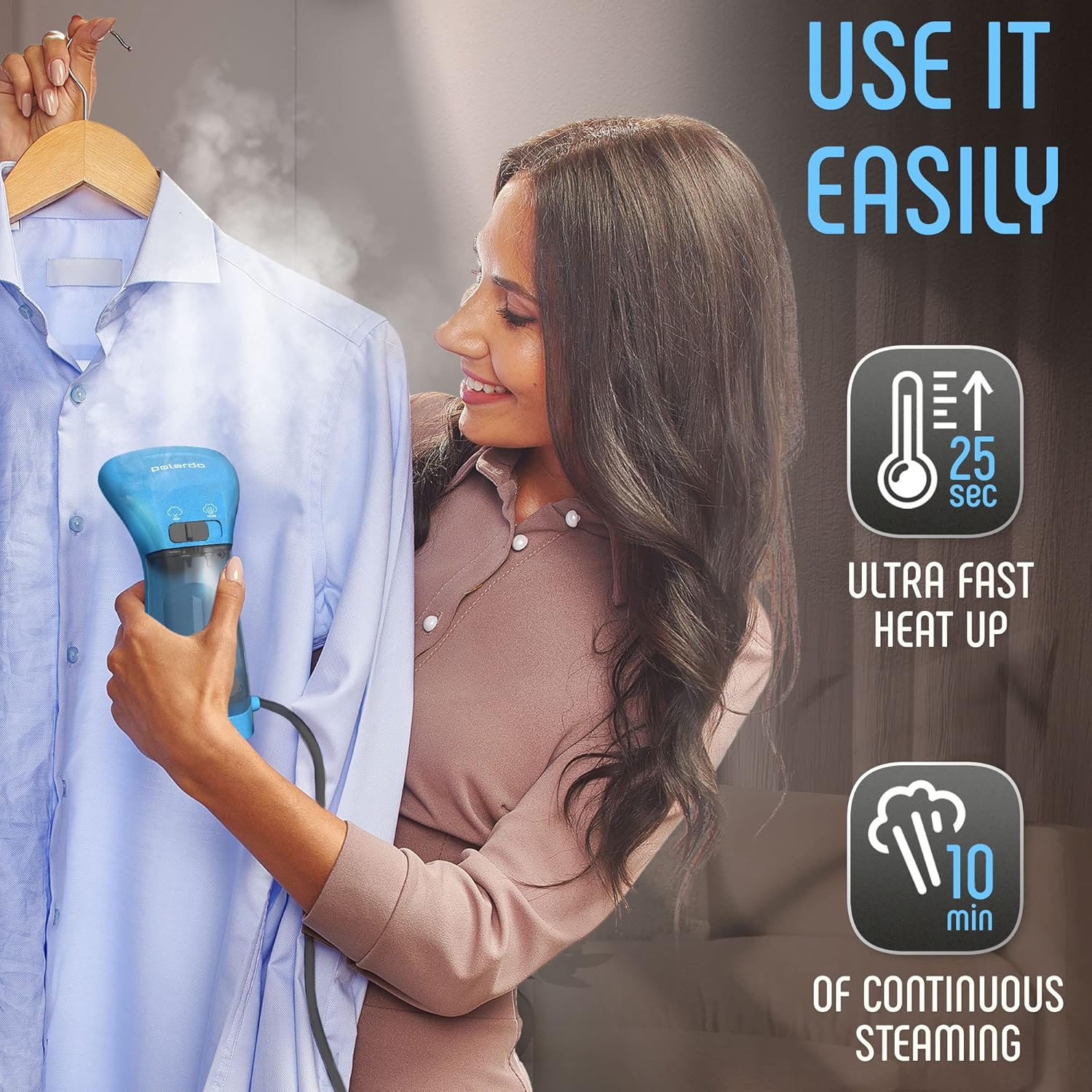 Detalle 2 de Portable Travel Garment Steamer 25s Handheld