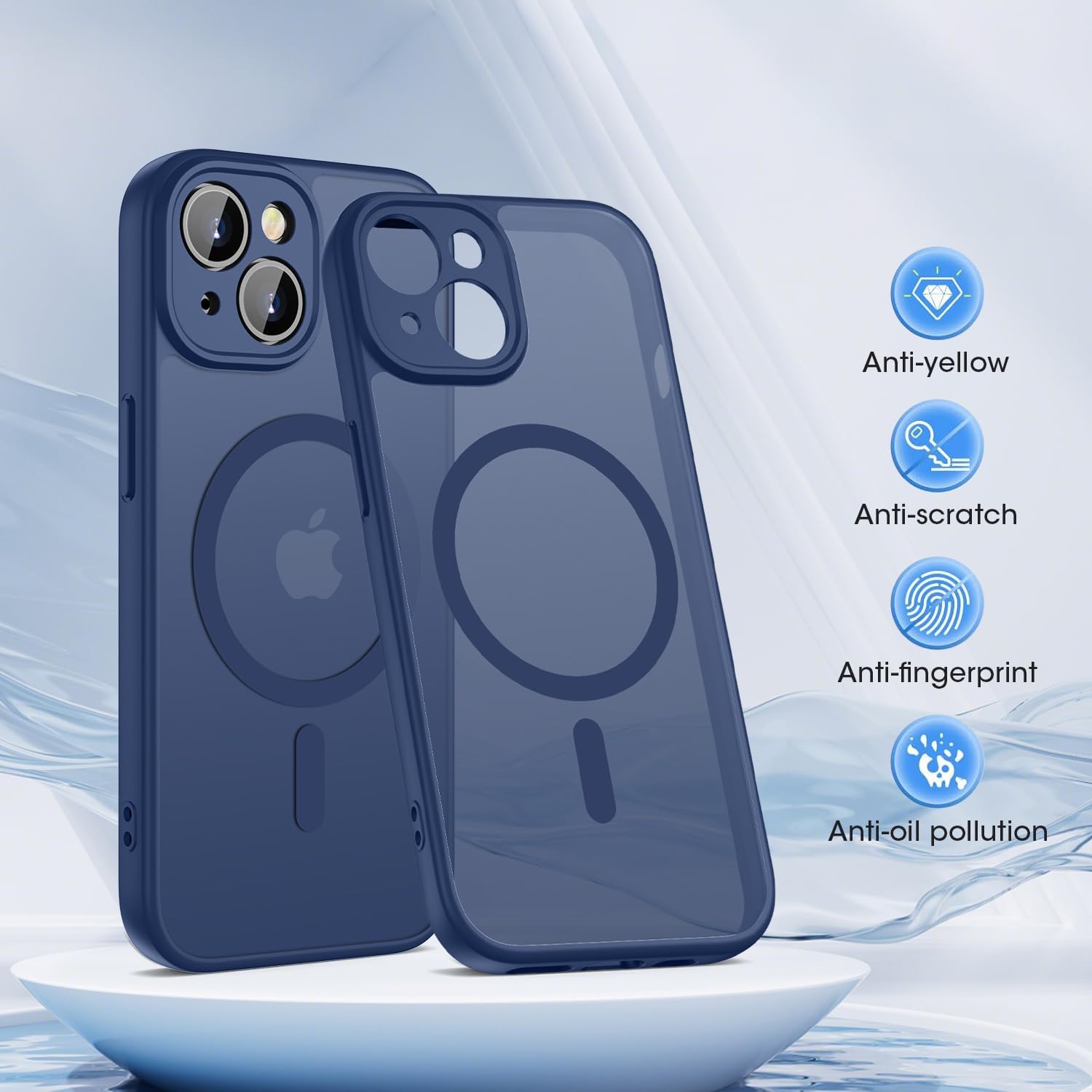 Thumbnail 2 de ORDA Magnetic for iPhone 13 Case with MagSafe — Full Camera Protection, Slim Translucent Matte