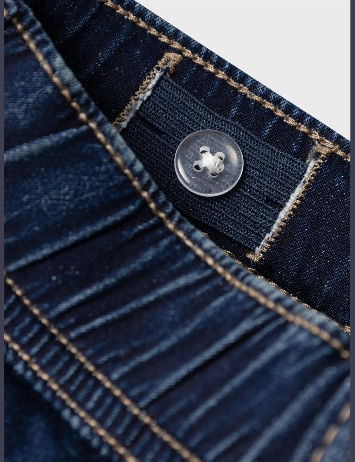 Detalle de NAME IT Jungen Jeans Slim Fit Sweat mit Kordelzug – bequemer Jogger-Style