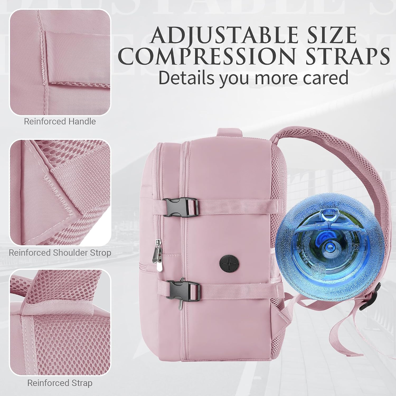 Thumbnail 5 de WOUIYO for Ryanair Cabin Bags 40x30x20 Underseat Cabin Bag: Practical, Waterproof and TSA-Ready