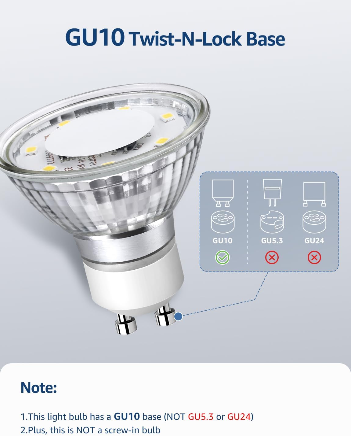 Detalle de Lepro GU10 LED Bulbs 4W
