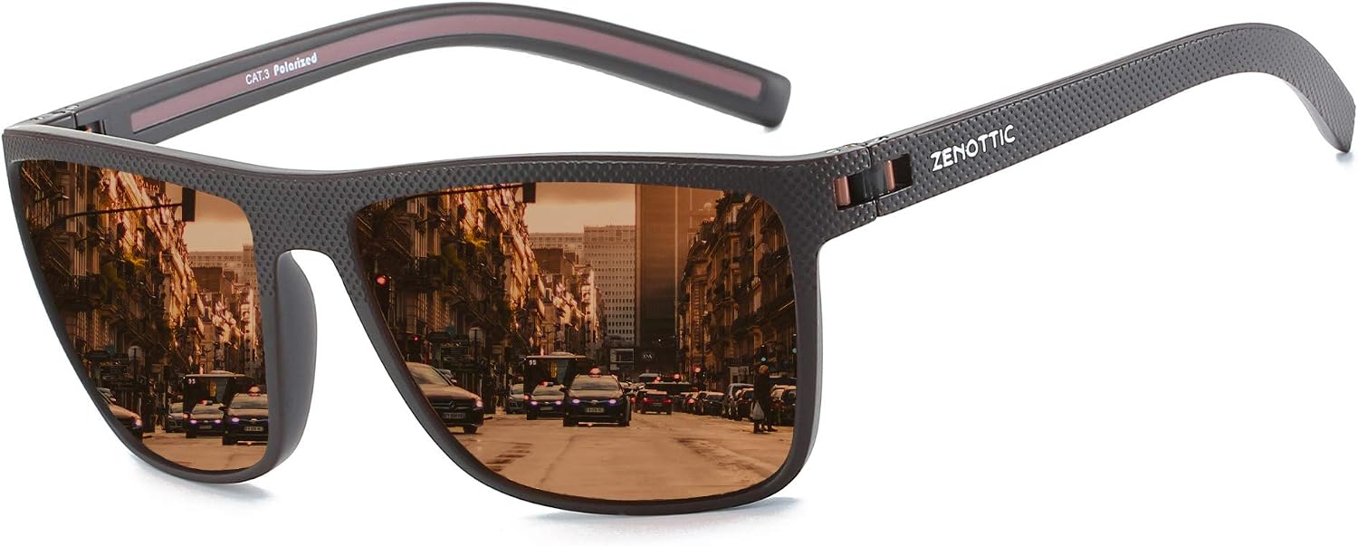 Detalle de ZENOTTIC Sonnenbrille Herren 60 mm Glasbreite