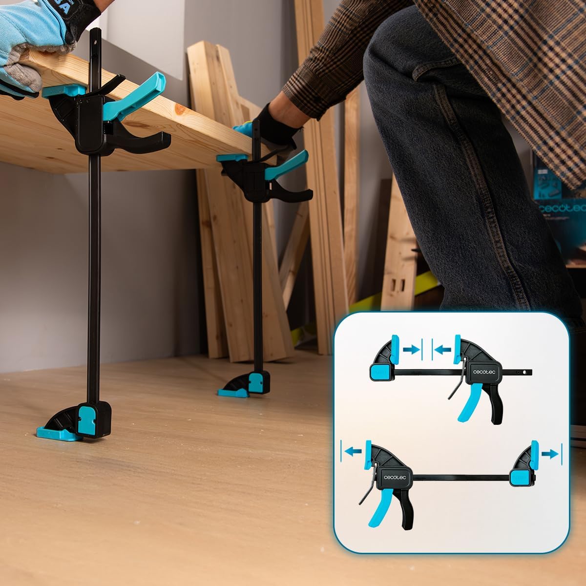 Detalle de Cecotec Morsetti a Barra 12 Pezzi StrongComfort 740 Instant Evolution: set versatile con sgancio rapido