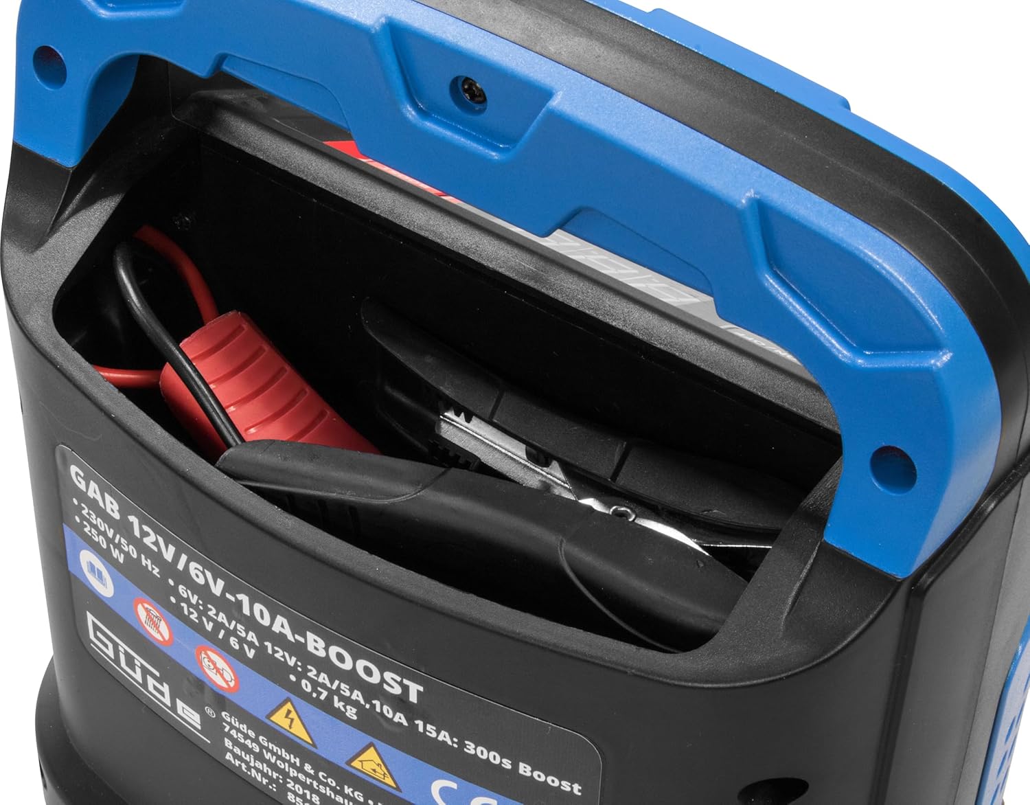 Detalle de GUEDE GAB 12V/6V-10A Boost 85142 – Caricabatterie auto automatico con monitoraggio batteria