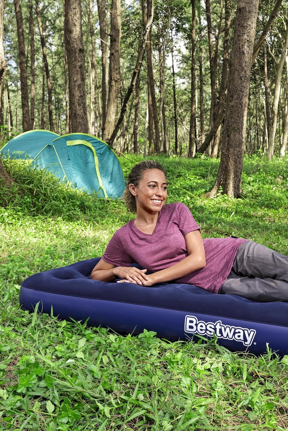 Thumbnail 6 de Bestway Single Flocked Airbed for Camping