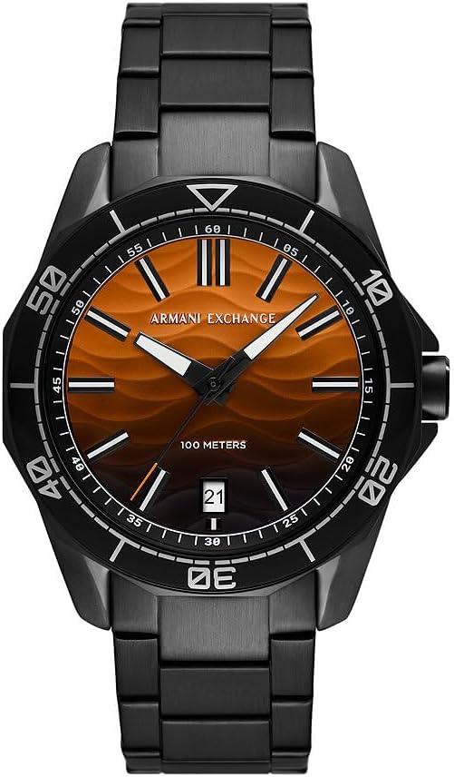 Thumbnail 6 de Armani Exchange Montre pour homme — boîtier 44 mm, bracelet acier et cadran bleu