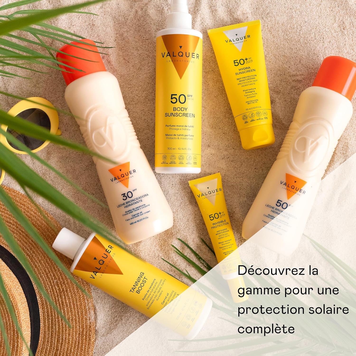 Detalle de VALQUER Lait autobronzant hydratant à la carotte FPS 50 (crème visage et corps) — 480 ml