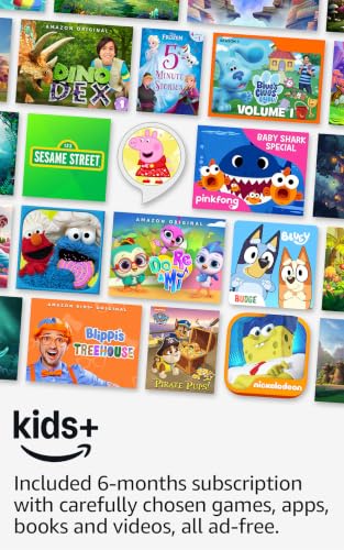 Detalle de Amazon Fire 7 Kids Tablet (Ages 3-7) with 16 GB, Blue