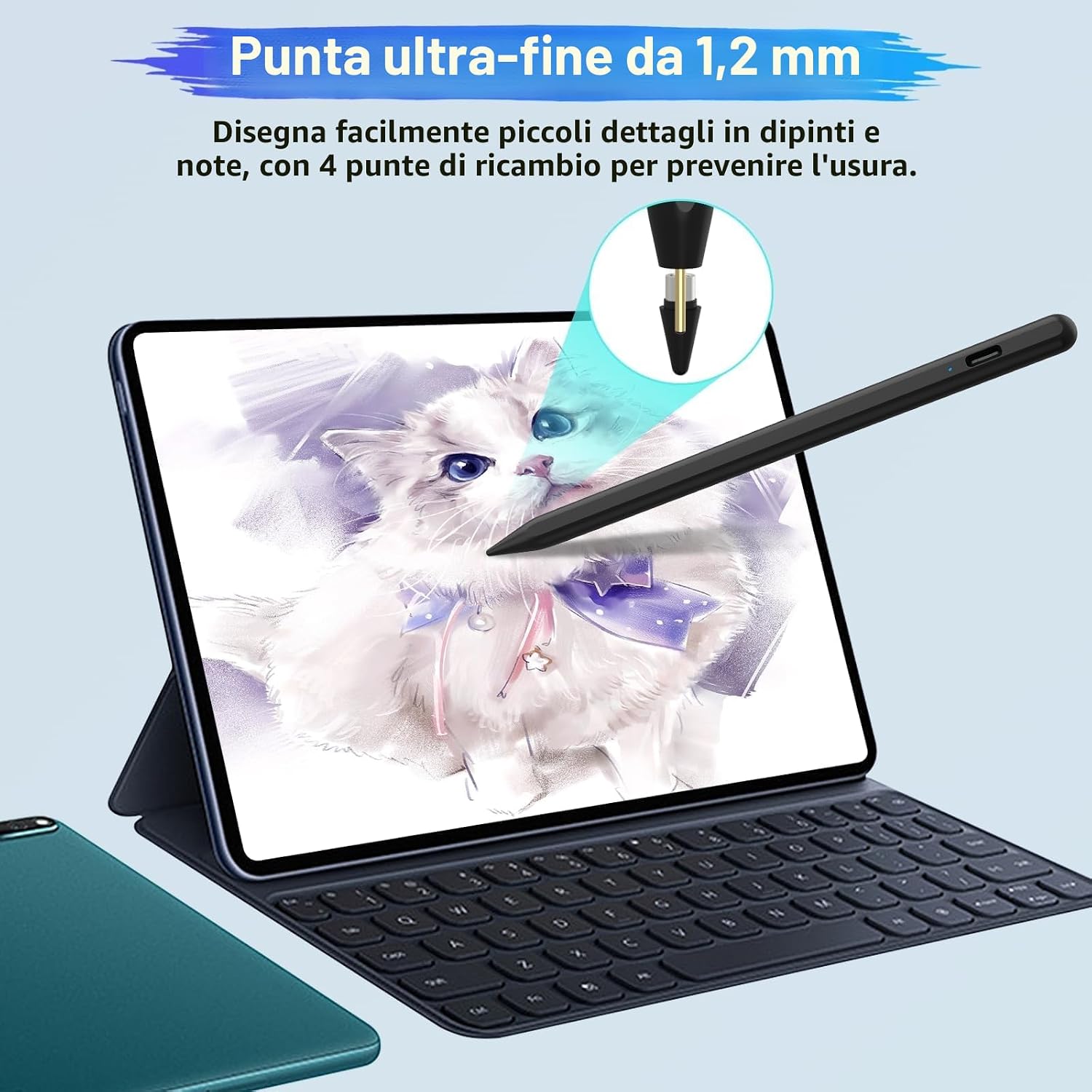 Thumbnail 5 de KARFUN Penna Tablet per Touch Screen Android – precisione 1,5 mm, ricarica rapida, compatibilità ampia