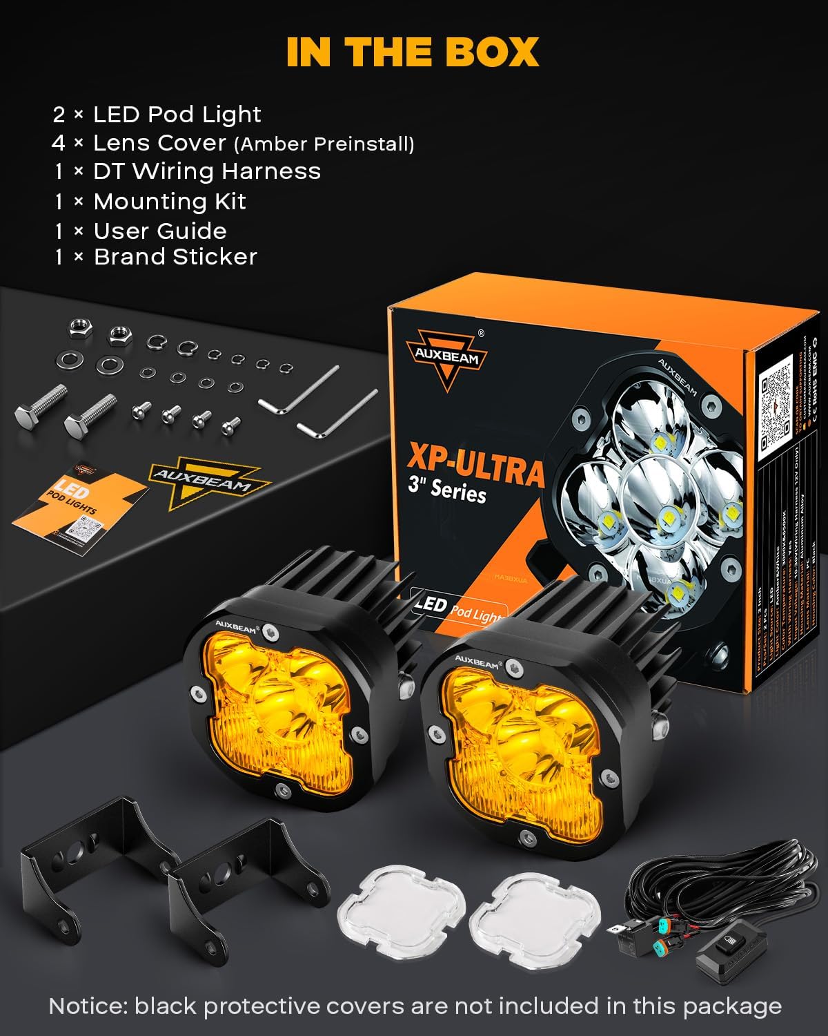 Thumbnail 6 de Auxbeam XP-Ultra Series 3" 80W Cube LED Pods 9600LM