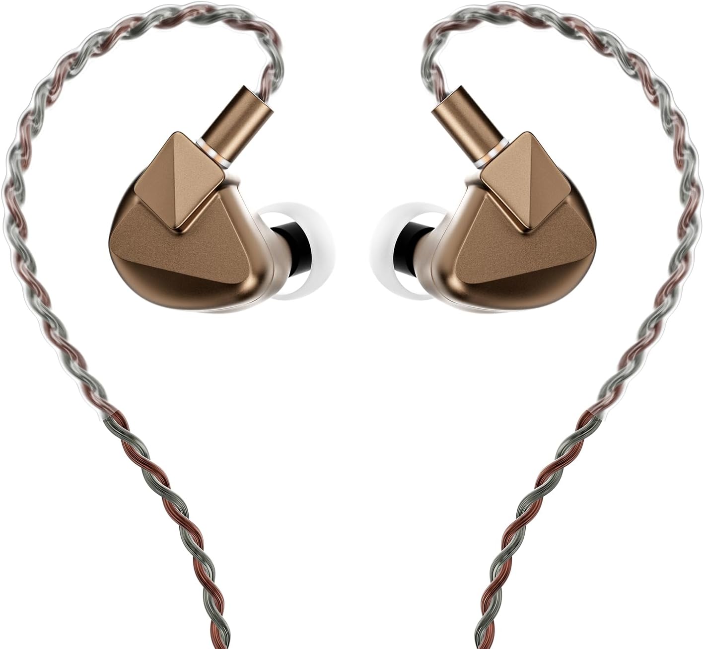 Detalle de Letshuoer S12 Ultra 14.8mm Planar Driver IEM with Detachable 392-Core Silver-Plated Cable (Mocha, 3.5mm/4.4mm)