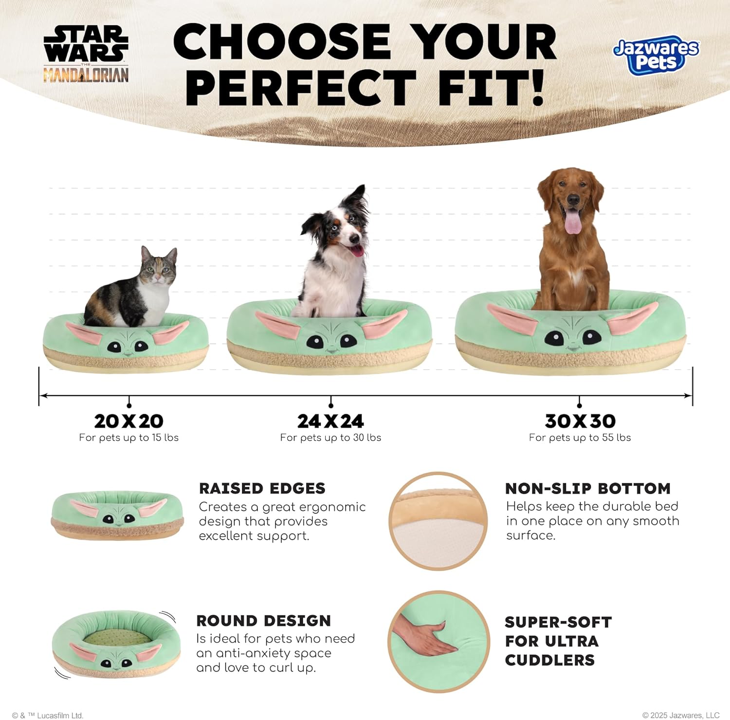 Thumbnail 1 de Disney Star Wars Grogu Pet Bed (M): A cosy corner for your companion