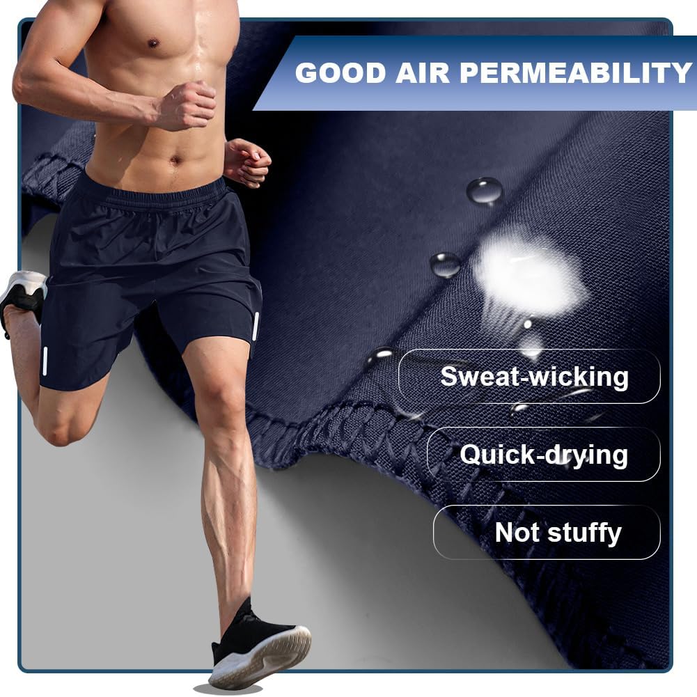Detalle 2 de AUYAO Men's Running Gym Quick Dry Shorts