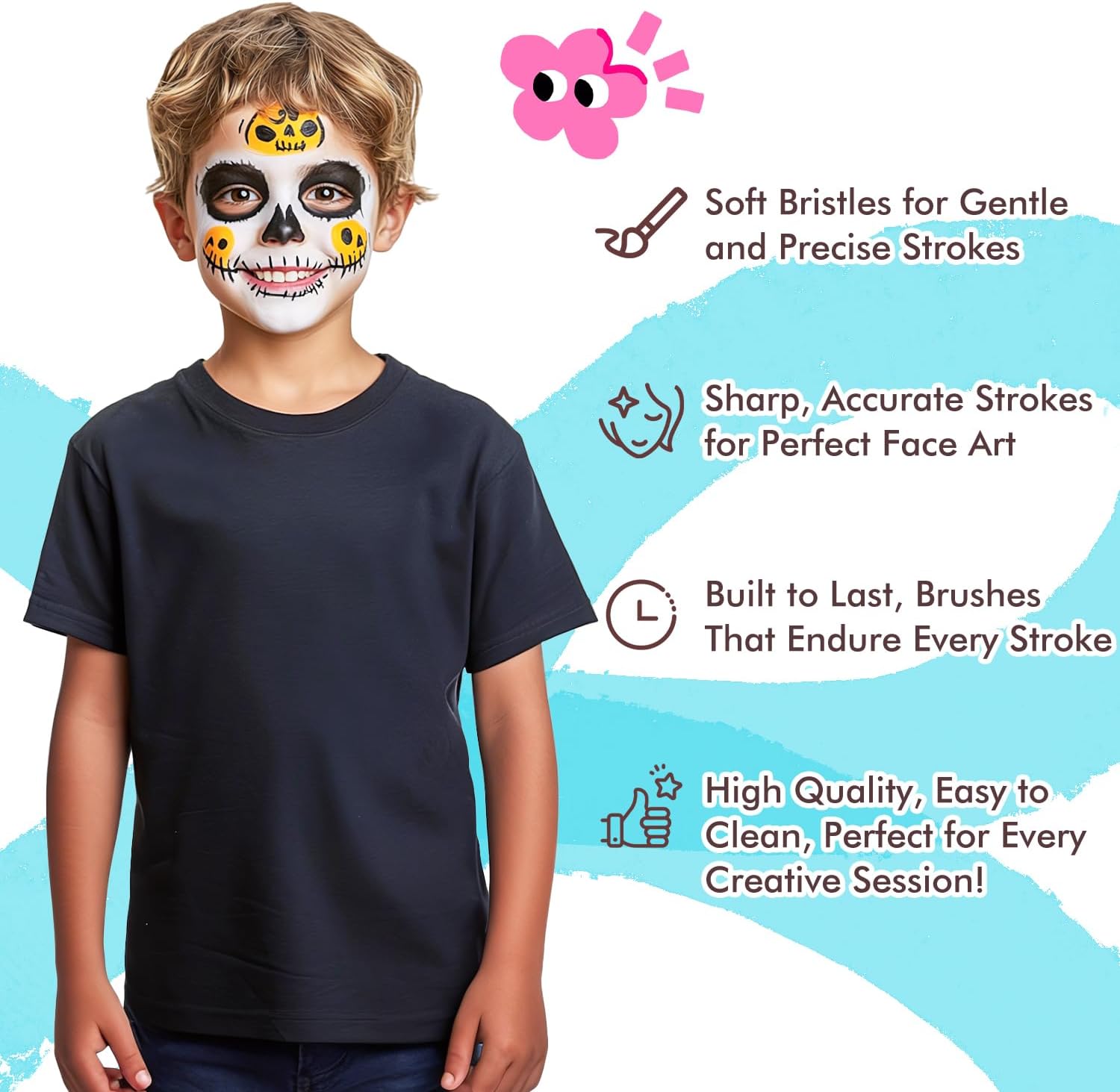 Thumbnail 2 de Fuumuui Face Painting Brush Set 7-Piece